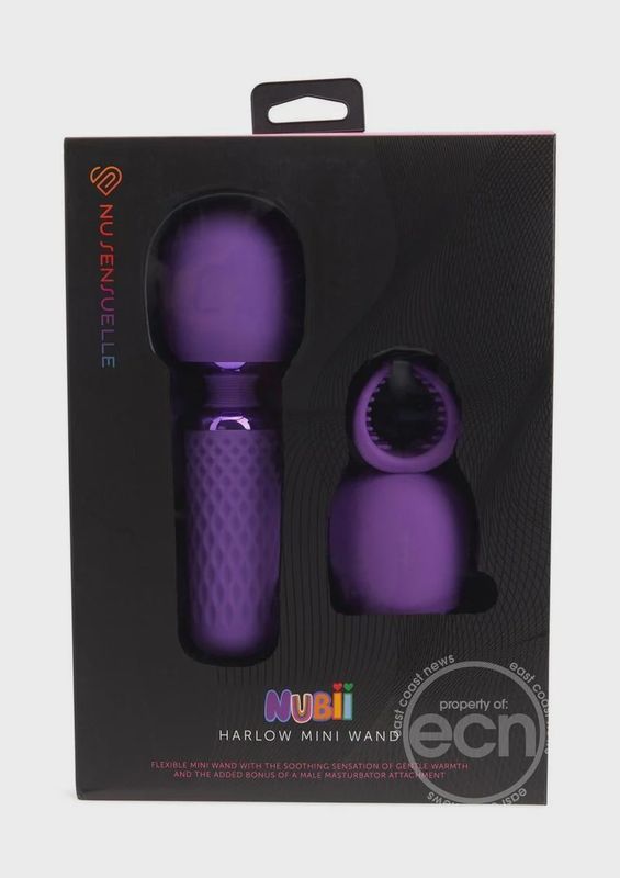 Nu Sensuelle Harlow Nubii Rechargeable Silicone Mini Heating Wand with Attachment
