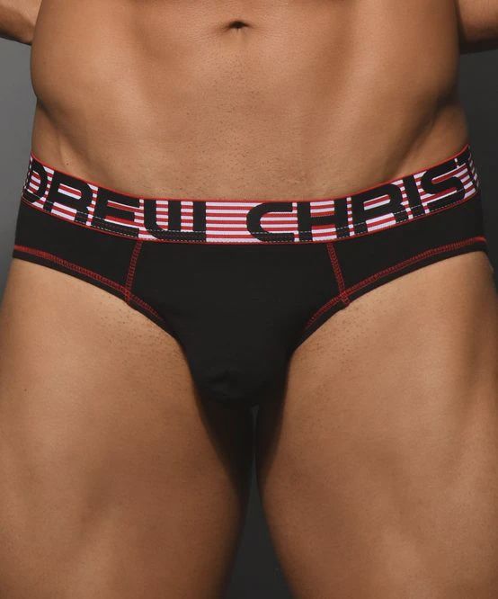 ALMOST NAKED® Cotton Brief, Color: Black, Size: S