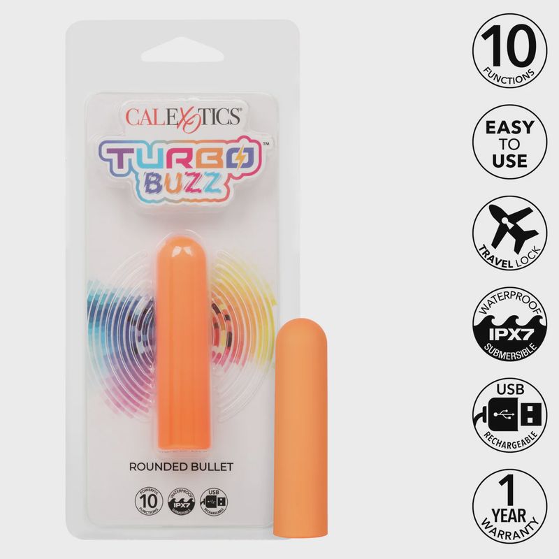Turbo Buzz Rechargeable Rounded Bullet
