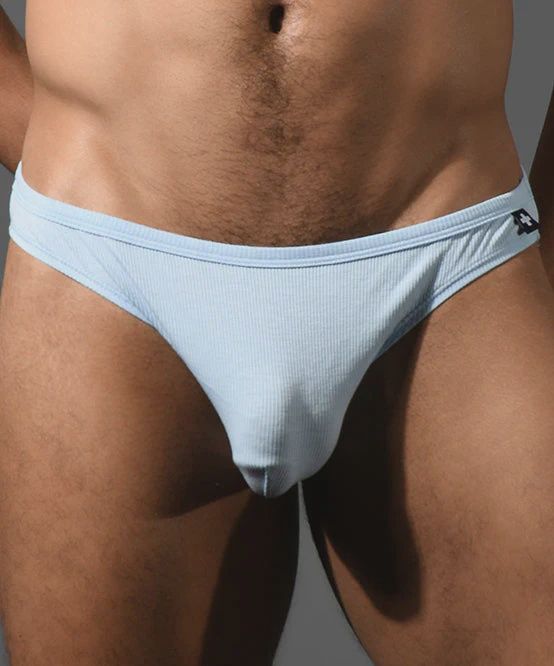 Beater Brief w/ ALMOST NAKED, Color: light-blue, Size: small