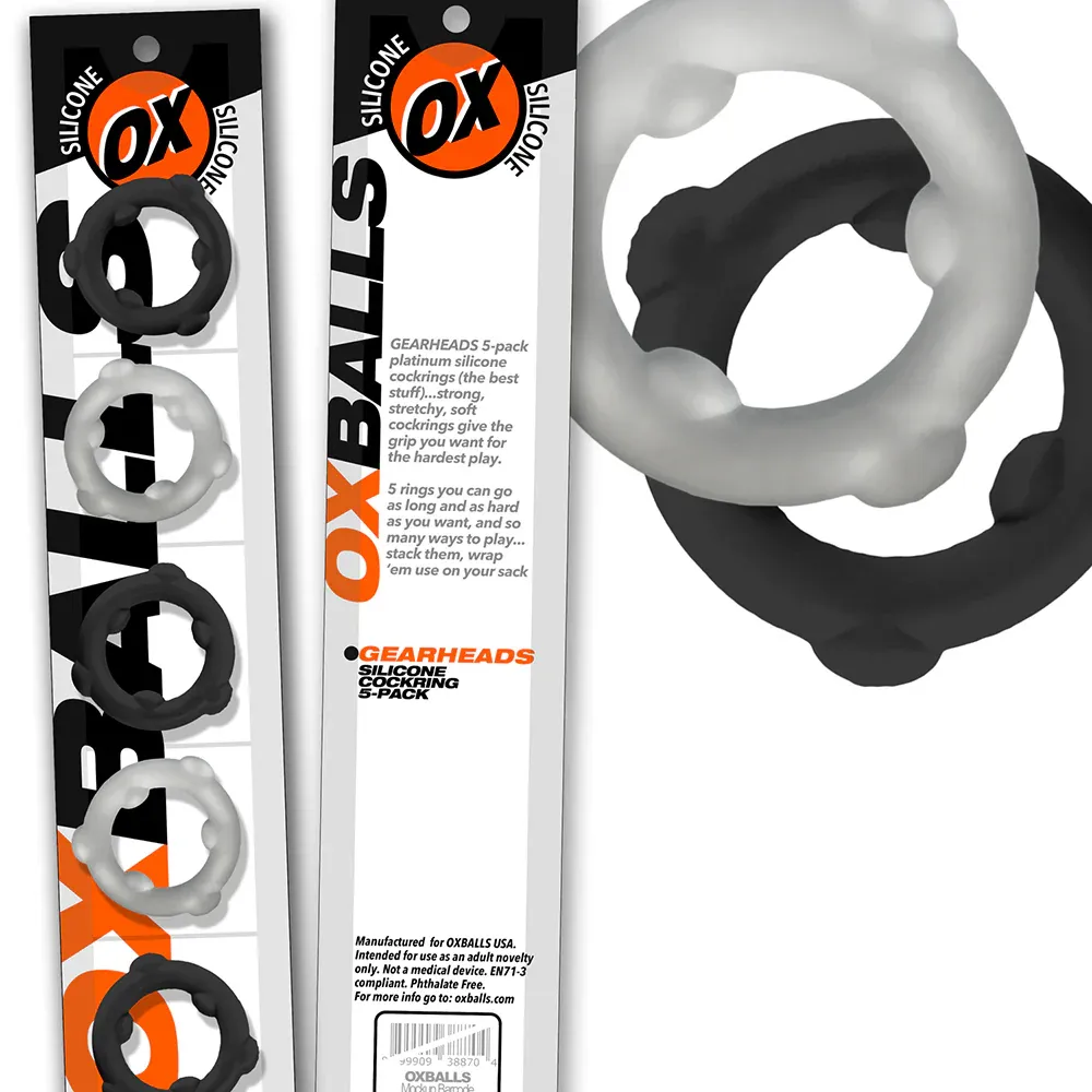 Gearheads Spinner 5pk, Color: Black/Vapor