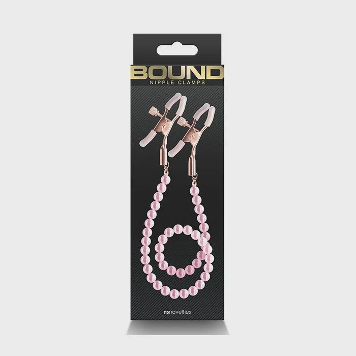 Bound DC1 Nipple Clamps, Color: Pink