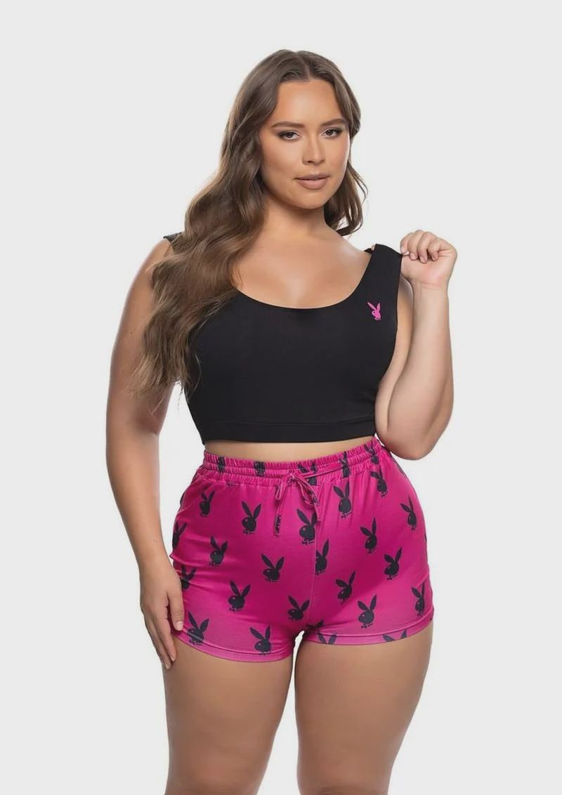 Playboy Slumber Bunny Set (2 Piece), Size: 1X/2X