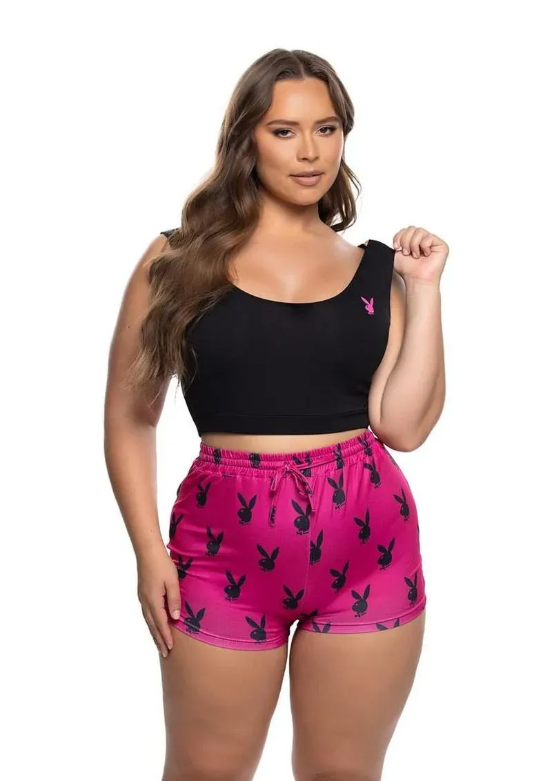 Playboy Slumber Bunny Set (2 Piece), Size: 1X/2X