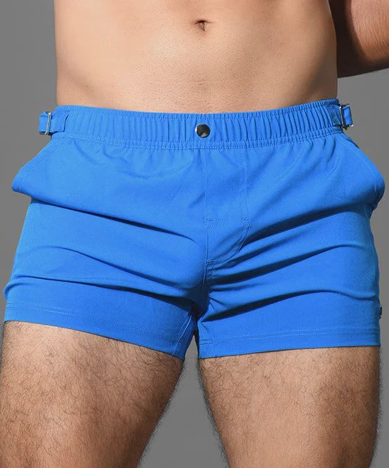 Andrew Christian Swim Shorts, Color: newport-electric-blue, Size: small