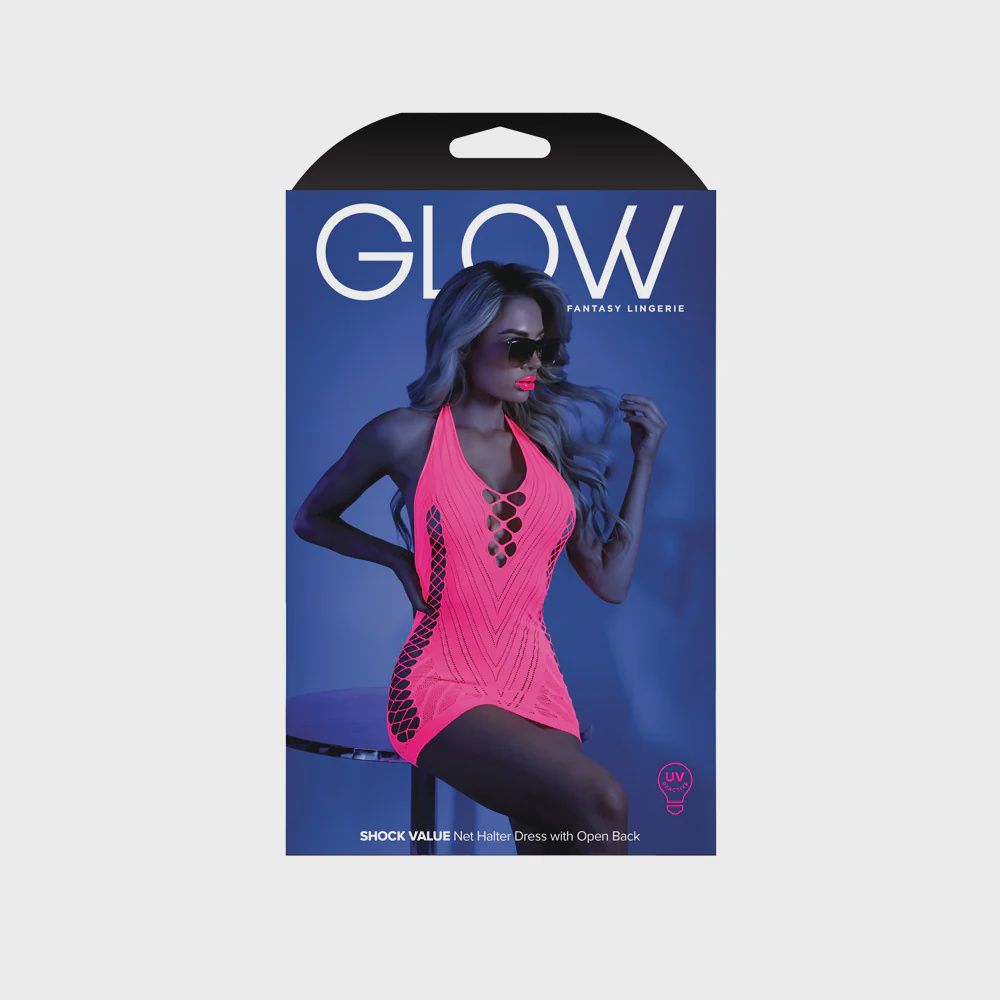 Shock Value Dress Neon Pink, Size: O/S