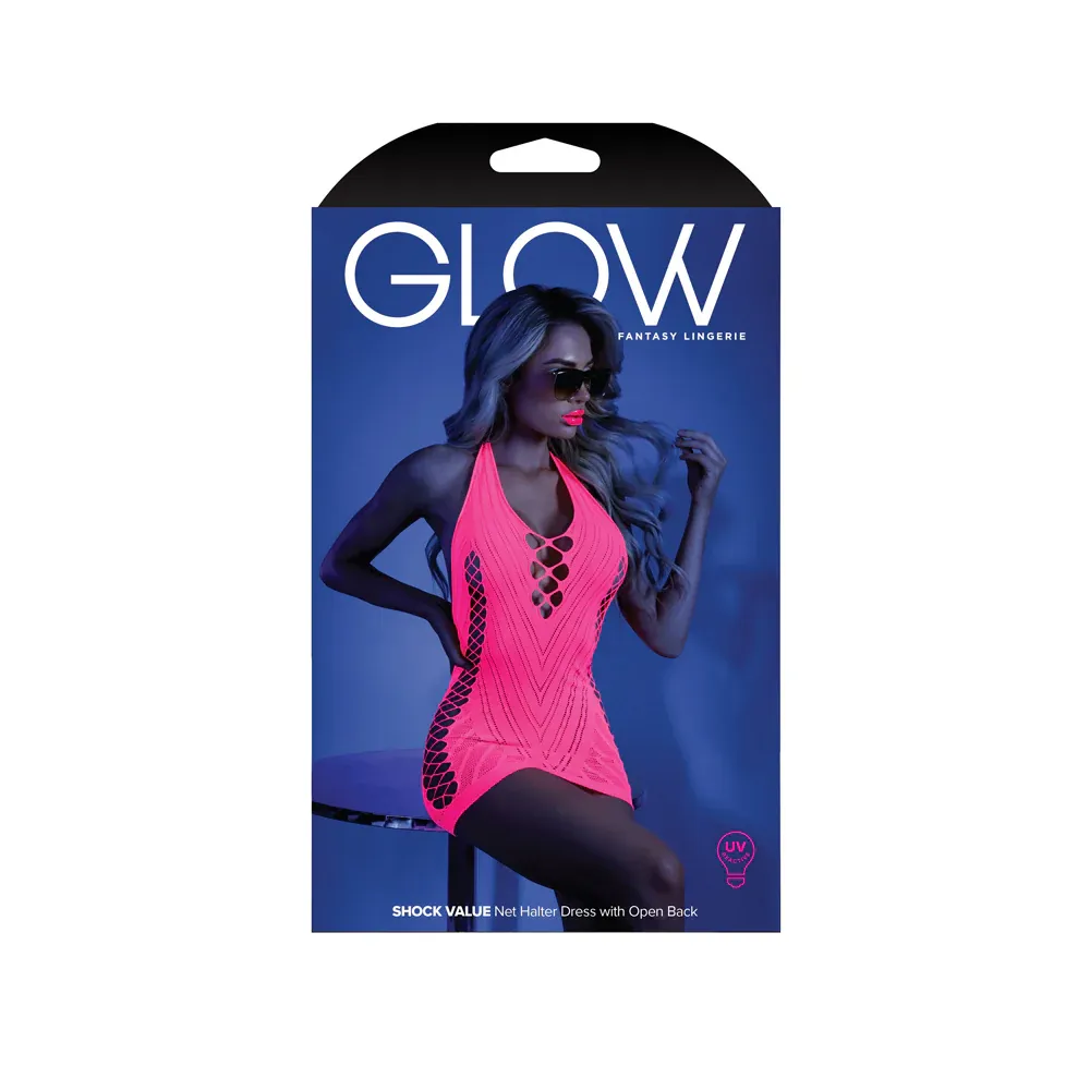 Shock Value Dress Neon Pink, Size: O/S