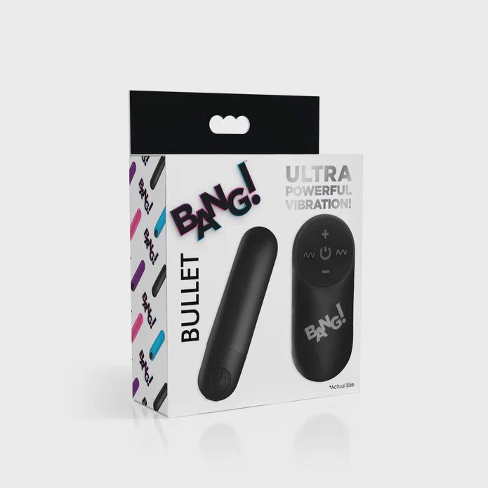 21X Vibrating Bullet with Remote Control, Color: Black