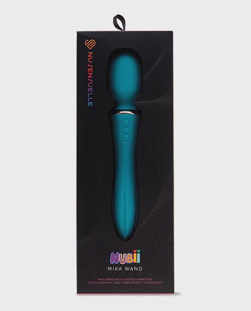 Nu Sensuelle Nubii Mika Heating Mini Wand - Blue, Color: Blue