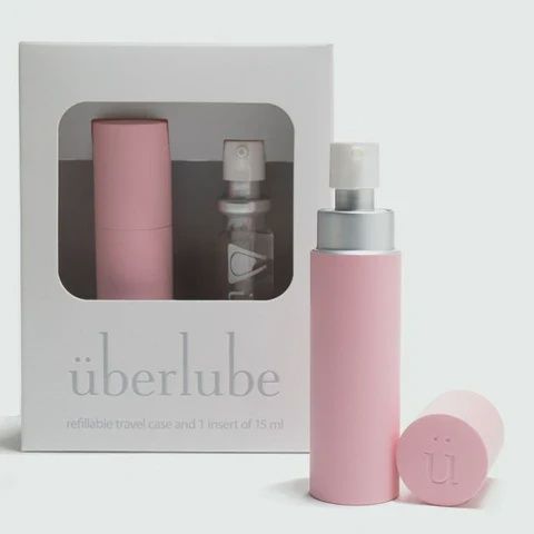 Uberlube 15ml Good-to-Go Traveler Luxury Silicone Lubricant, Color: Pink
