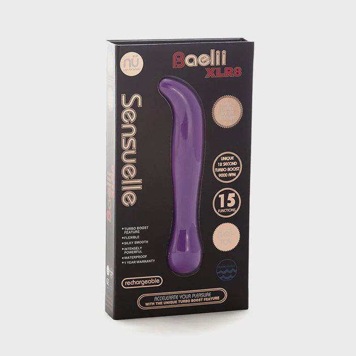 Nu Sensuelle Baelii Flexible G Spot XLR8 Turbo Boost, Color: Ultra Violet