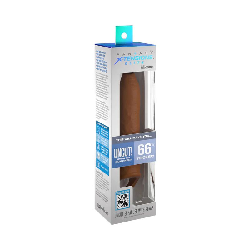 Fantasy X-Tensions Elite Silicone Uncut Extension Sleeve 7in