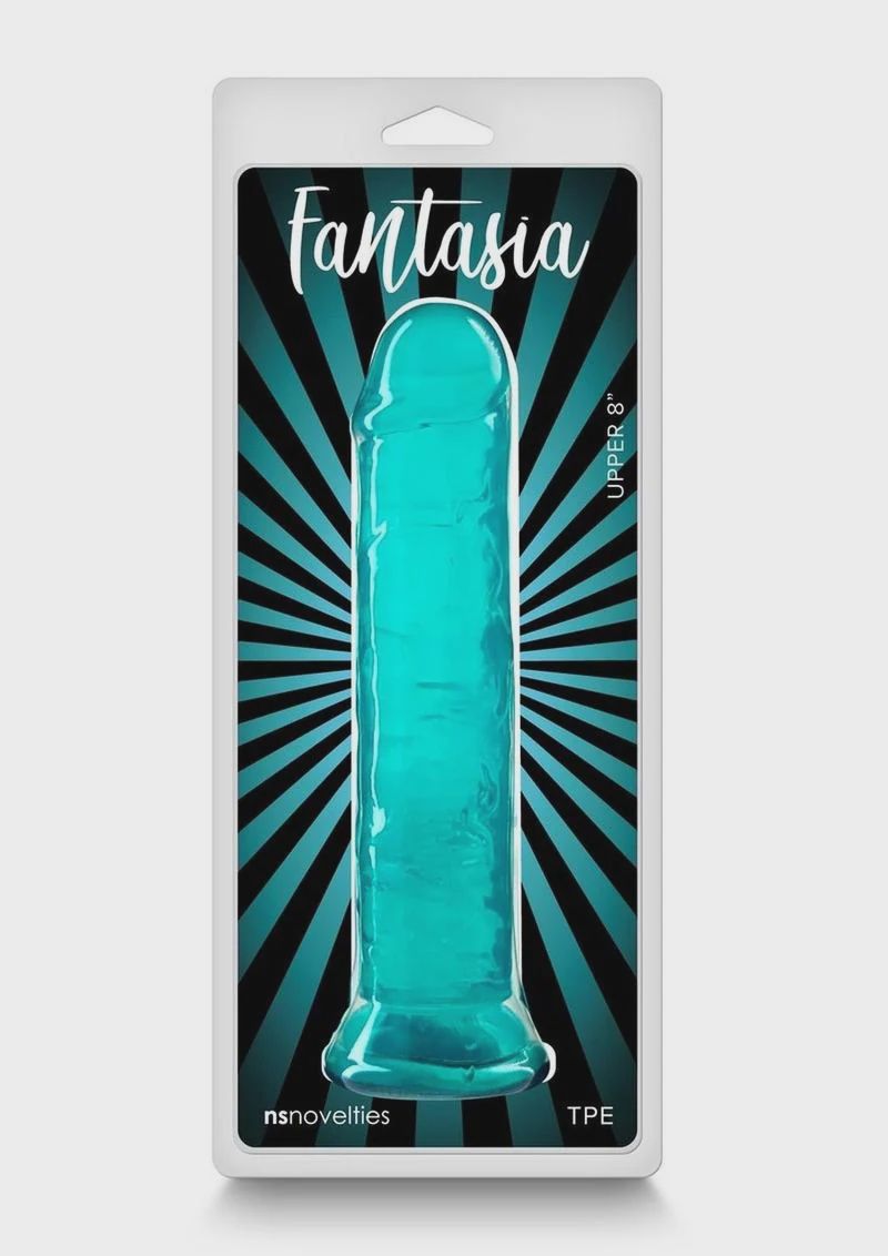 Fantasia Upper Dildo 8in, Color: Teal