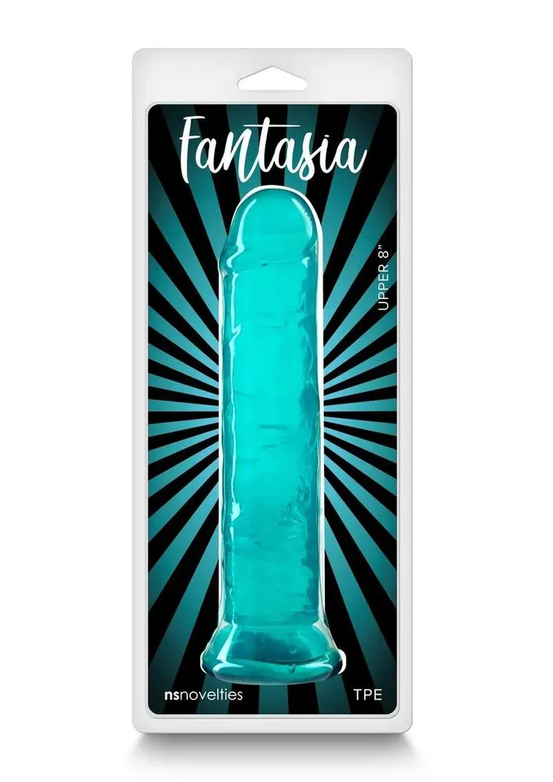 Fantasia Upper Dildo 8in, Color: Teal