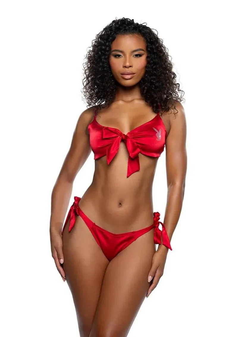 Playboy Bow Bunny Lounge Set (2 Piece)