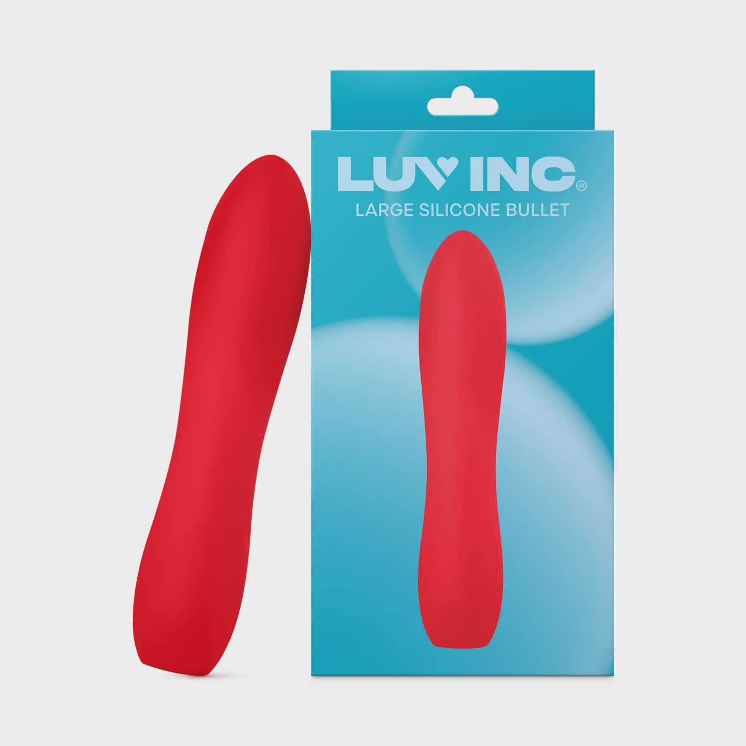 LB72: Large Silicone Bullet, Color: Red