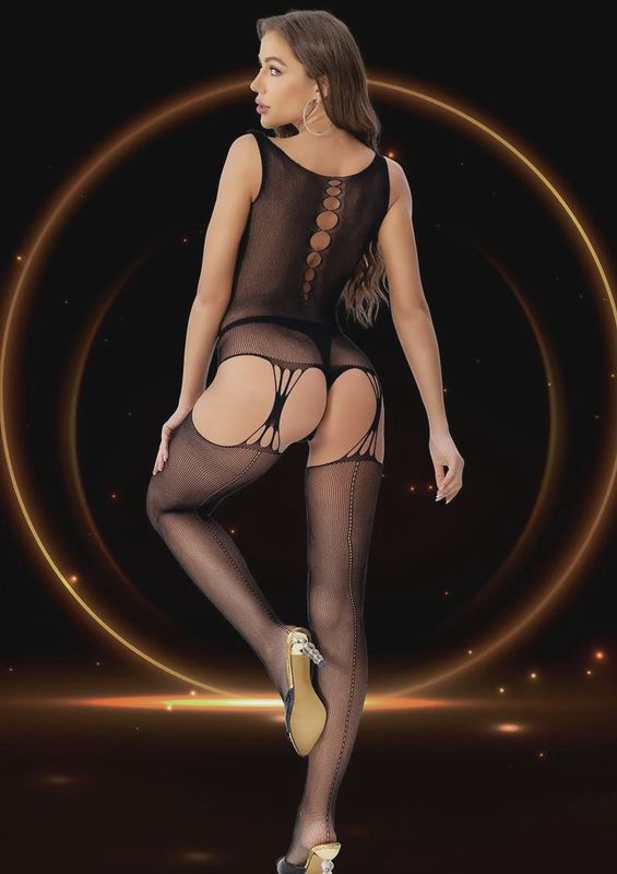 2PC CROP TOP &amp; GARTER HOSE SET