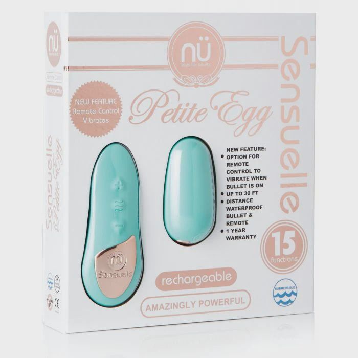 Nu Sensuelle Remote Control Petite Egg 15 Function - Tiffany Blue
