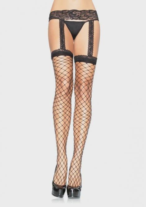 Fence Net Garter Belt Stocking
