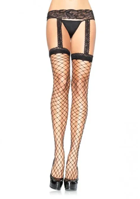 Fence Net Garter Belt Stocking