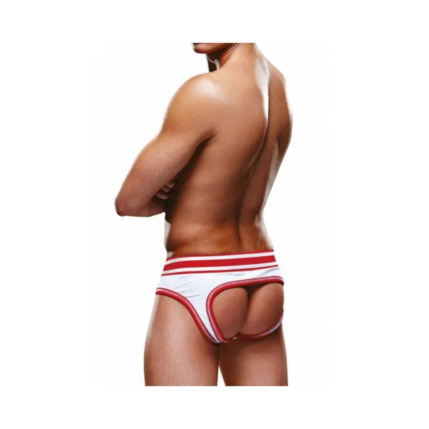 Prowler Open Brief White/Red