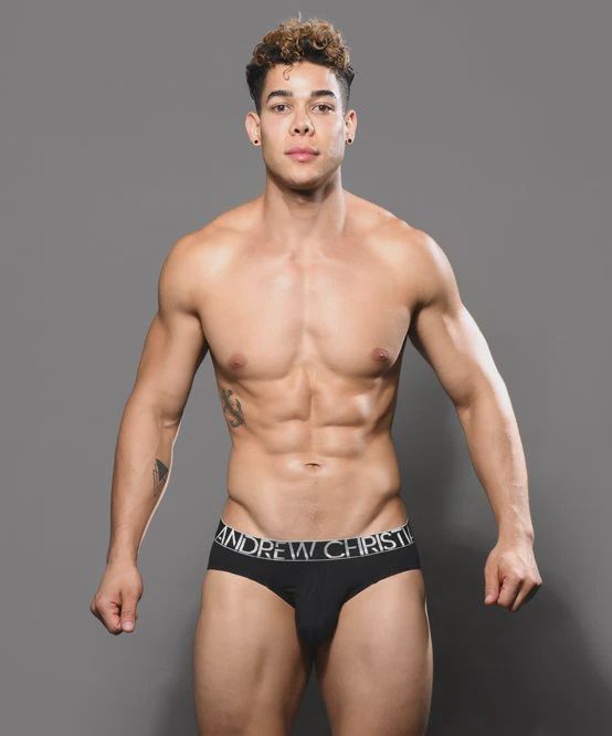 Happy Modal Brief w/ ALMOST NAKED, Color: Black, Size: Small