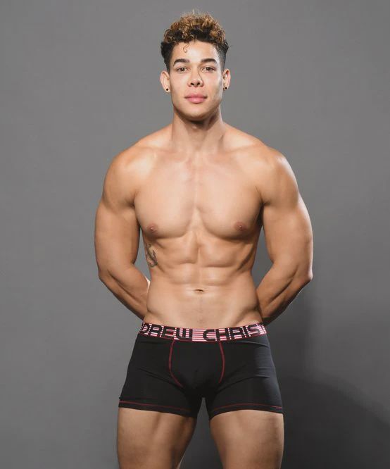 ALMOST NAKED® Cotton Boxer, Color: Black, Size: S