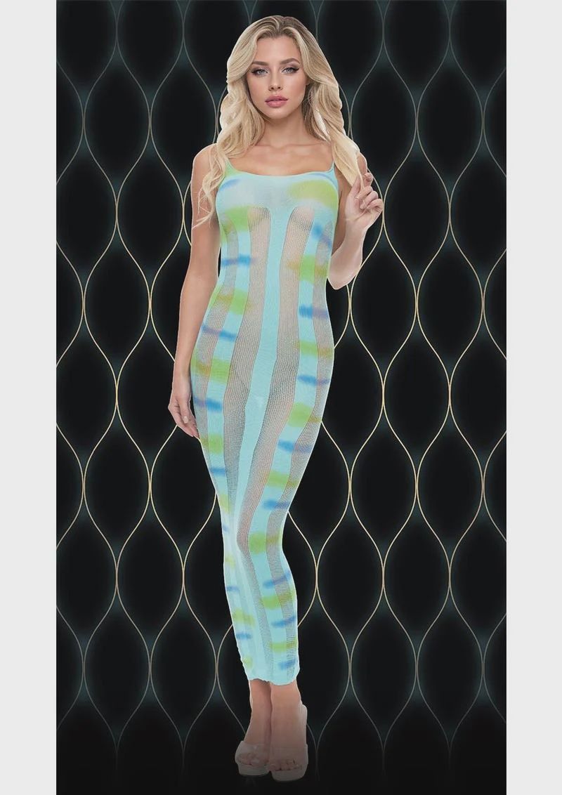 BLUE HORIZON MAXI DRESS, Size: one-size