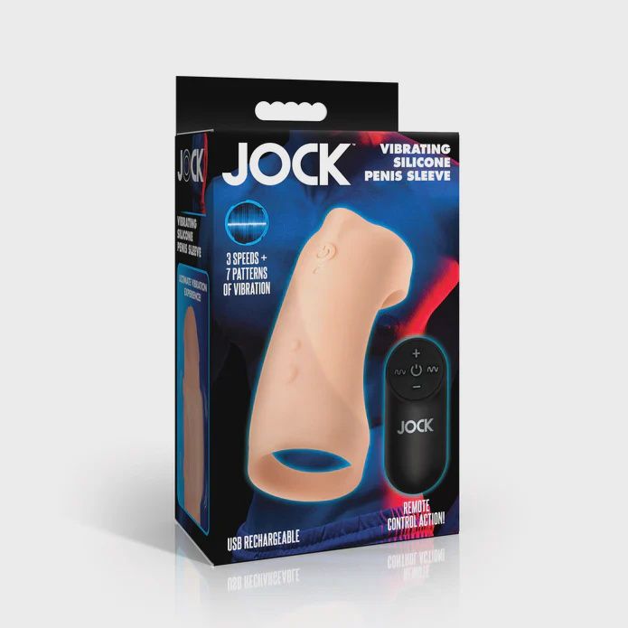 JOCK Vibrating Silicone Penis Sleeve