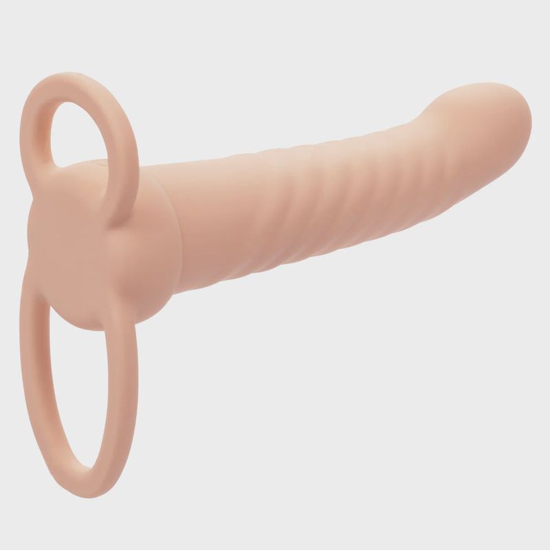 Performance Maxx Rechargeable Silicone Ribbed Dual Penetrator Extender