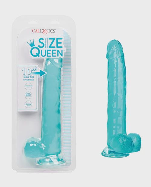 Size Queen 10" Dildo - Blue