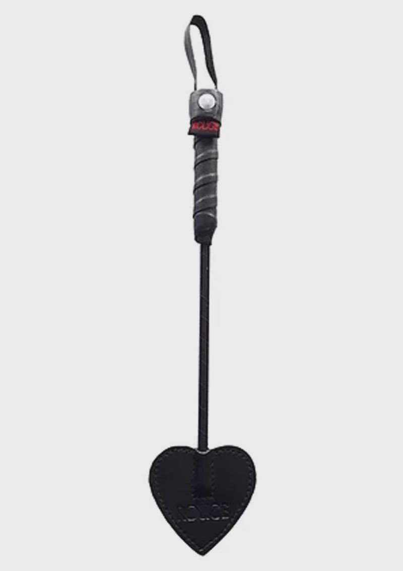 Rouge Mini Leather Spade Paddle, Color: Black