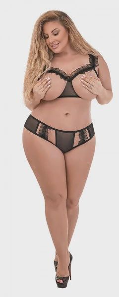 Open Cup Bralette &amp; Cut Out Boy Short, Size: 1-3X