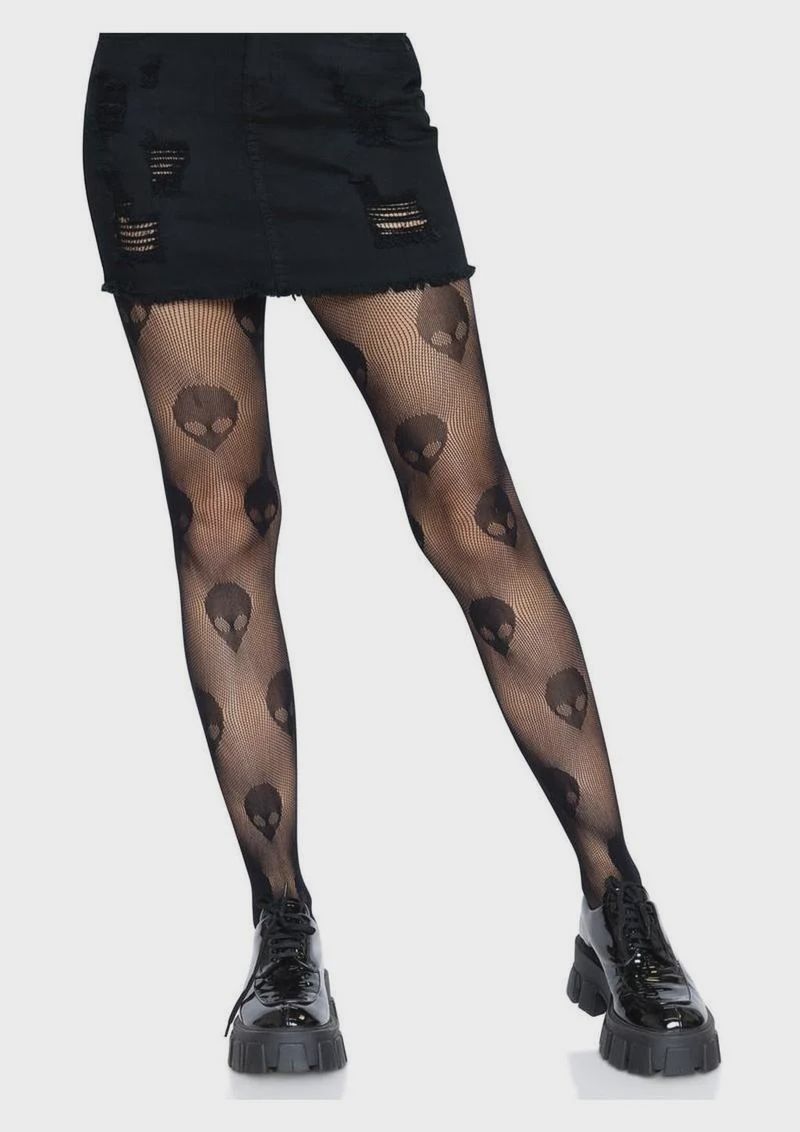 Alien net tights, Color: Black