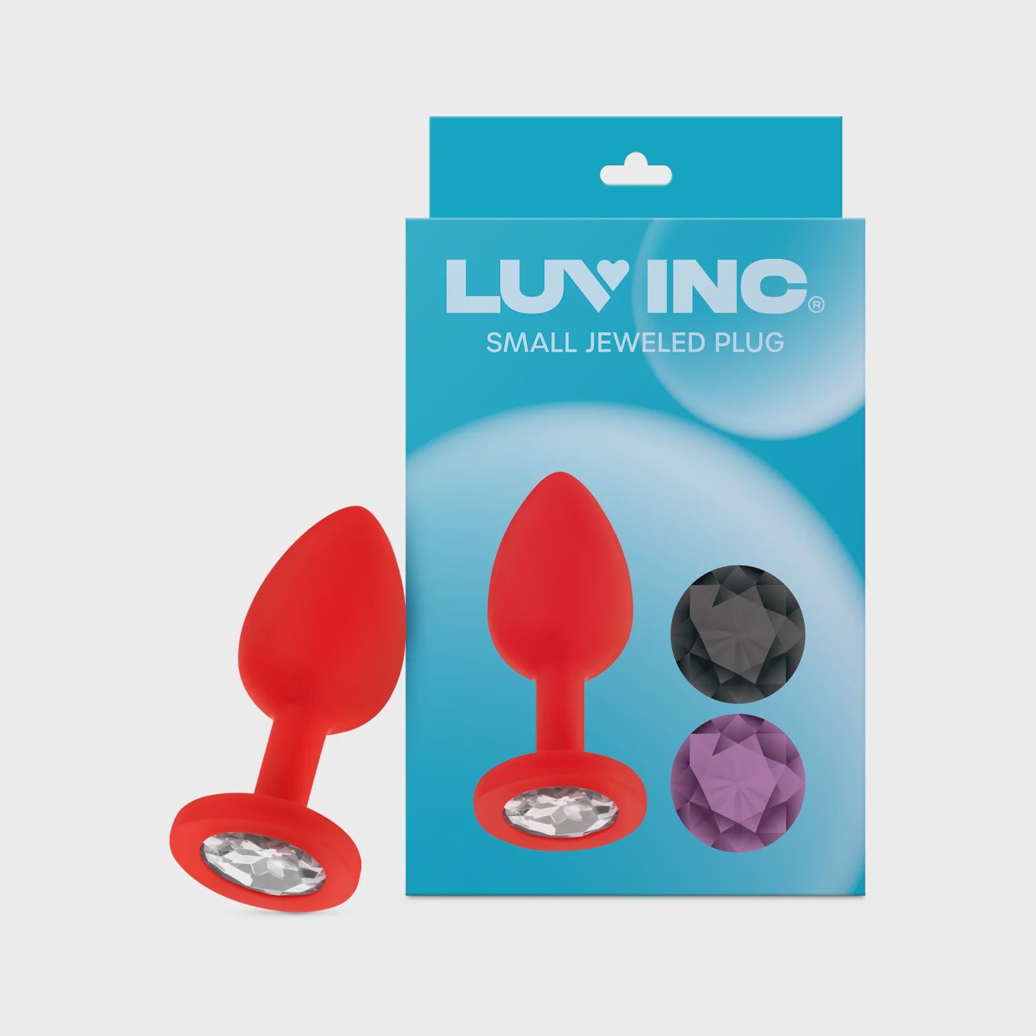 JP: Jeweled Plug w/ 3 Stones, Size: Small