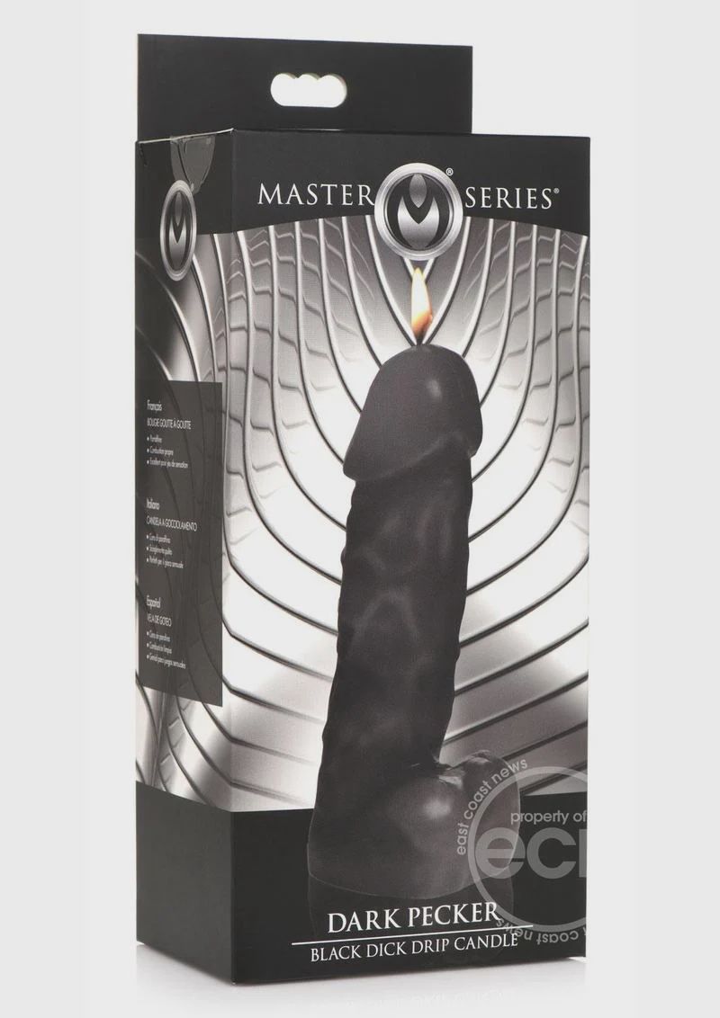 Master Series Pecker Dick Drip Candle, Color: Black