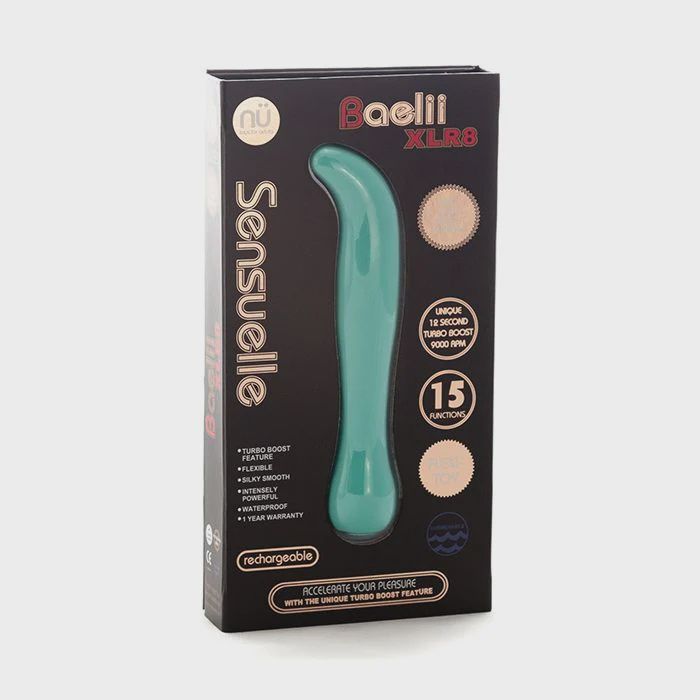 Nu Sensuelle Baelii Flexible G Spot XLR8 Turbo Boost - Electric Blue, Color: Electric Blue