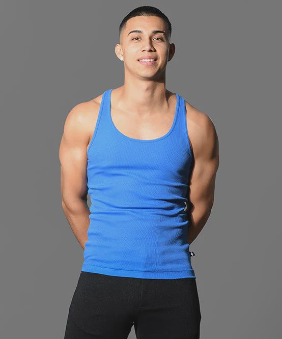 Beater Tank, Color: blue, Size: small