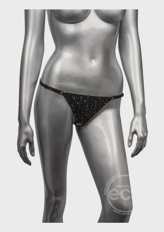 Radiance Crotchless Thong - Black
