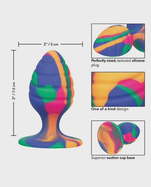Cheeky Swirl Tie Dye Plug, Size: Medium