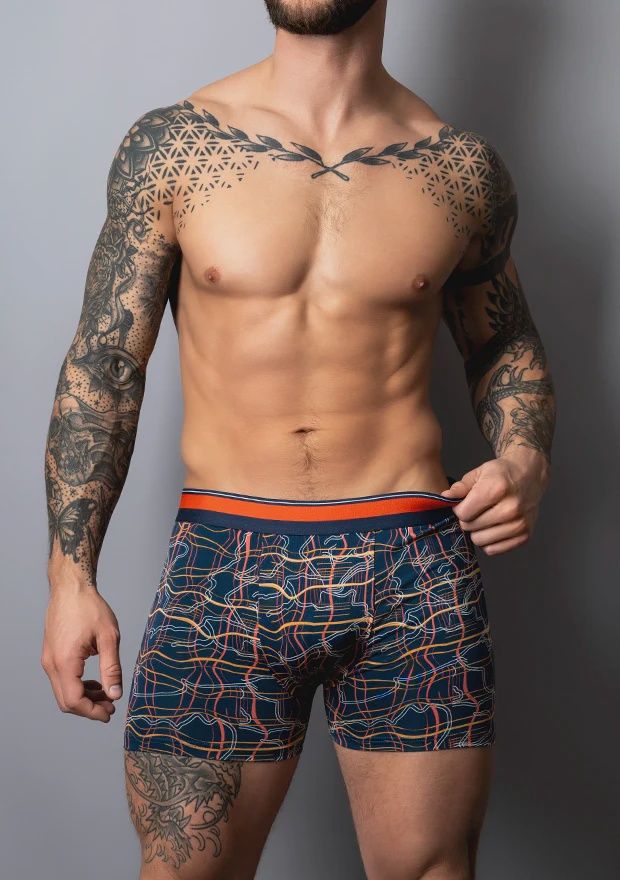 Soo Cumfy Boxer Brief, Color: blue, Size: small