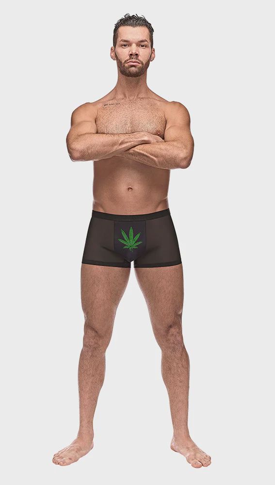 Male Power Pouch Short-Pot Leaf