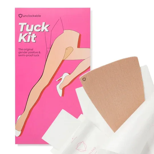 Unclockable Tuck Kit, Color: Beige, Quantity: 2 Tuck Try-on