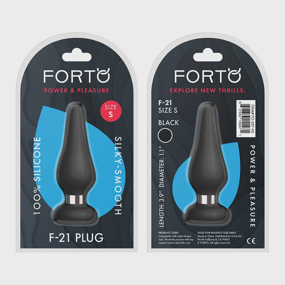 Forto F-21: TEARDROP – BLACK, Size: Small