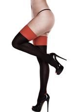 OPAQUE CUBAN HEEL THIGH HIGHS, Size: O/S