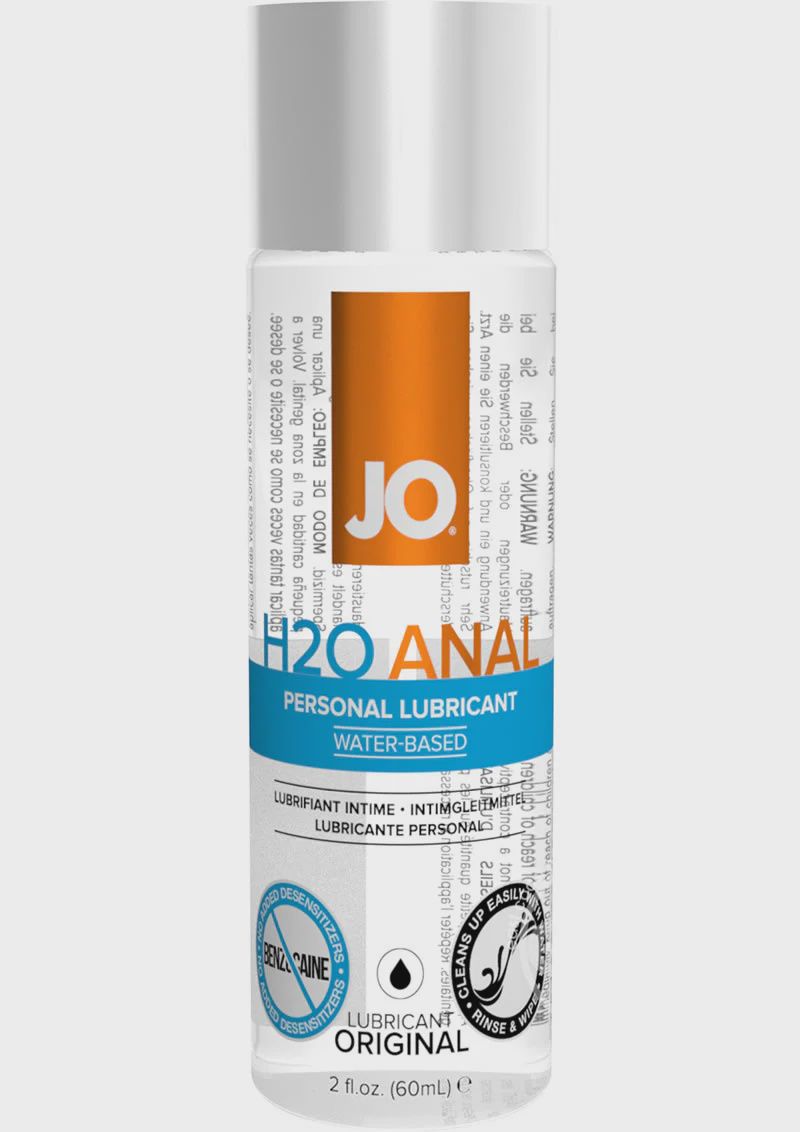 Jo H2O Anal Water Based Lubricant, Size: 2oz