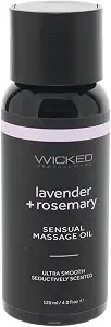Wicked Lavender and Rosemary Massage Oil 4 oz.