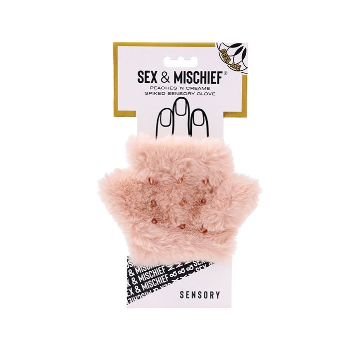 Sex &amp; Mischief Peaches 'n CreaMe Spiked Sensory Glove