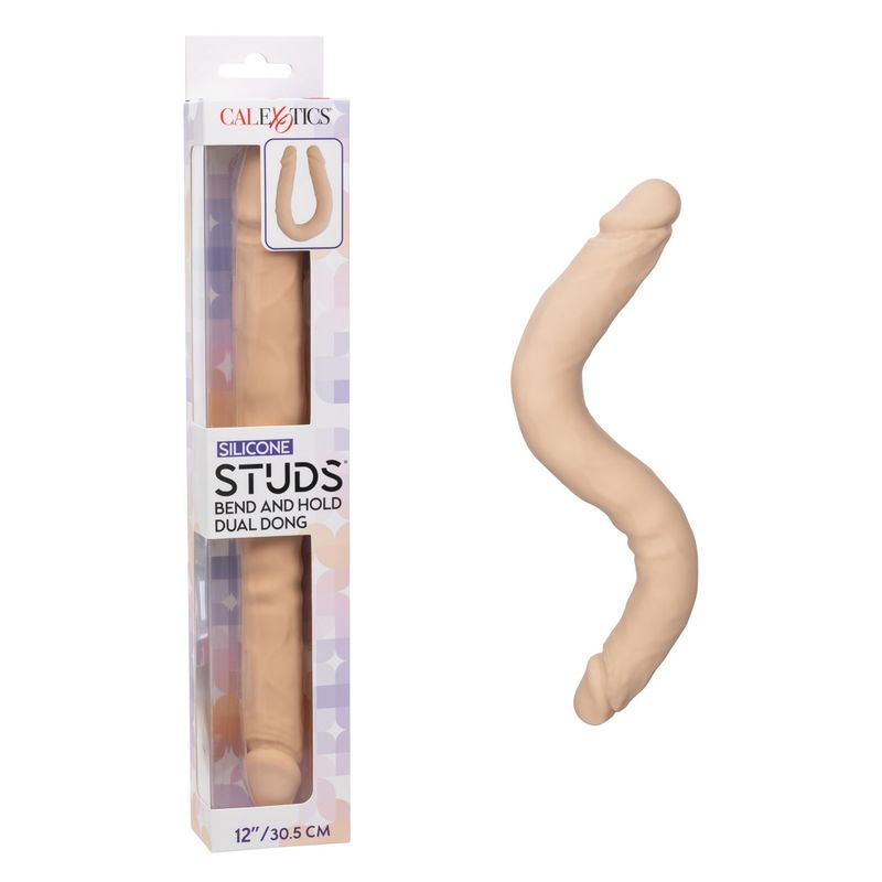 Silicone Studs® Bend and Hold Dual Dong 12"/30.5 cm