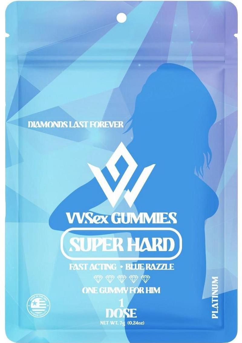VVSEX Gummies Super Hard for Him - Blue Razzle